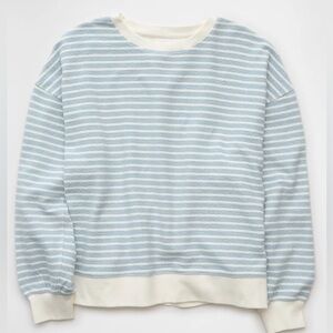 AE Oversized Striped Sweatshirt